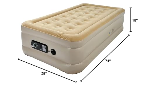 Serta Raised Air Mattress with Built-In Pump
