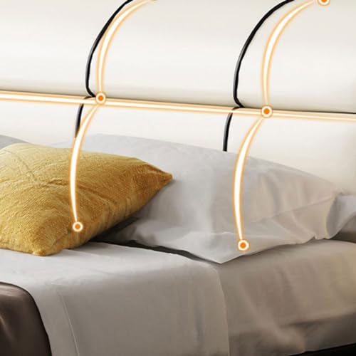 Modern Luxury Leather Queen Bed Frame