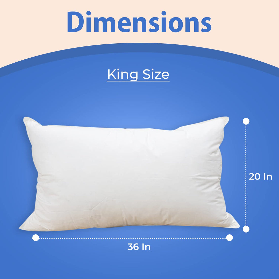 Firm Goose Down Pillows – Queen (Set of 2)