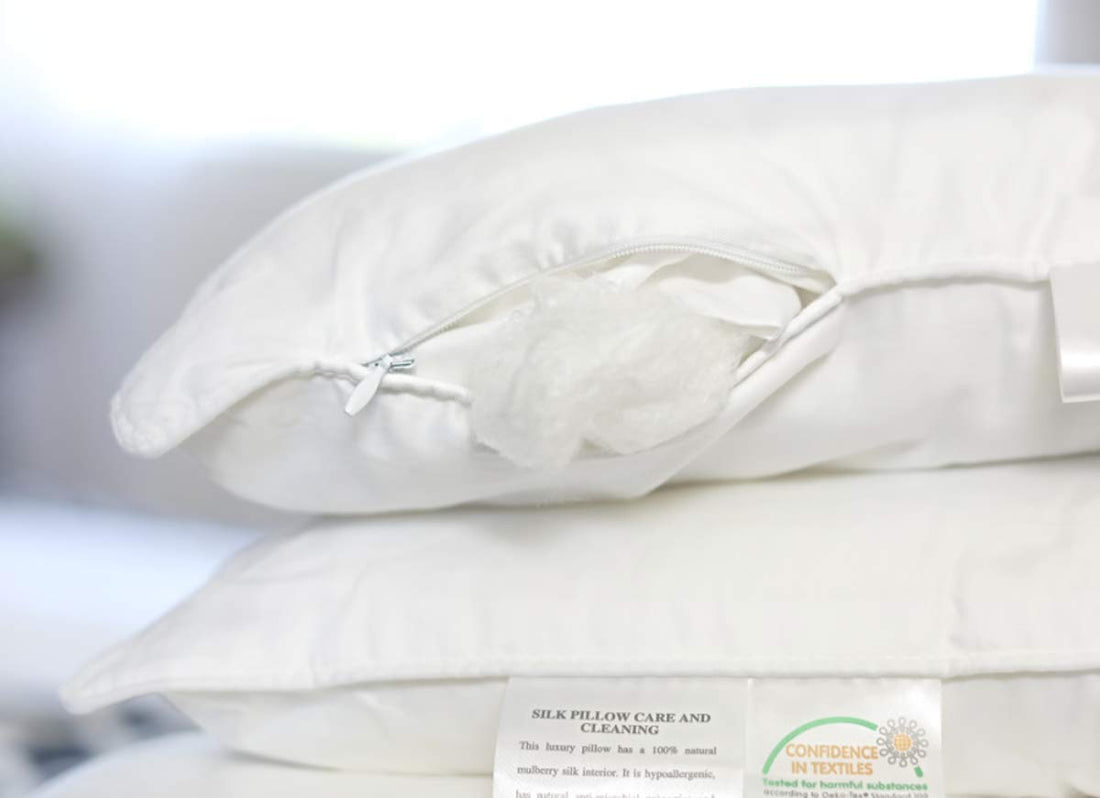 Pair of Luxury Silk Pillows – King