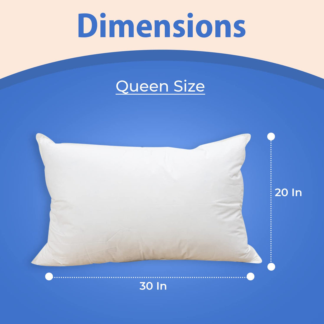 Firm Goose Down Pillows – Queen (Set of 2)
