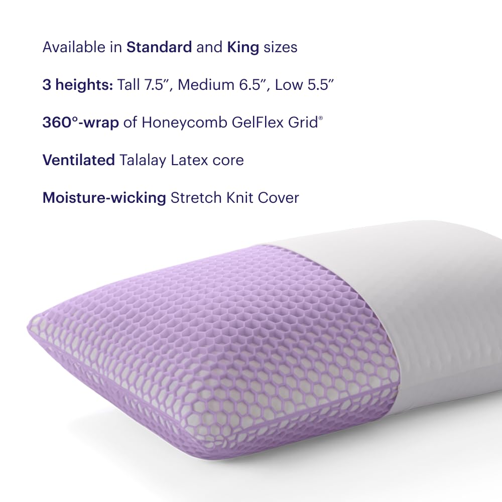 Purple Harmony King Pillow – Medium