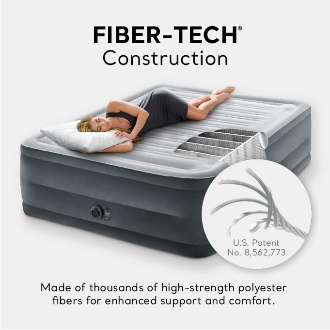 Intex Twin Air Mattress with Built-In Pump