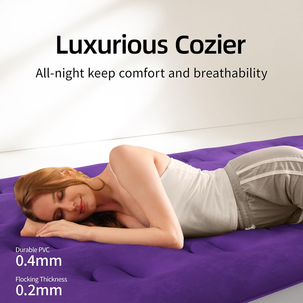 CHILLSUN Queen Air Mattress with Pump