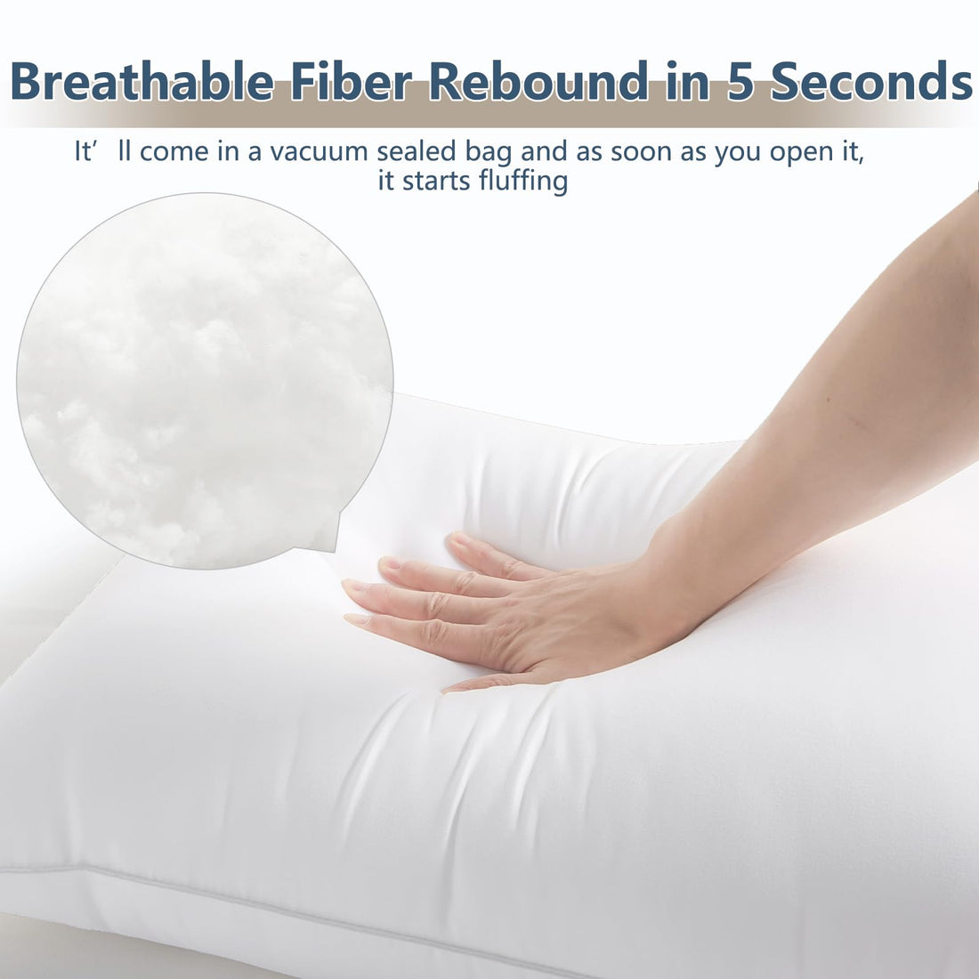 CozyLux Queen Bed Pillows – Set of 2