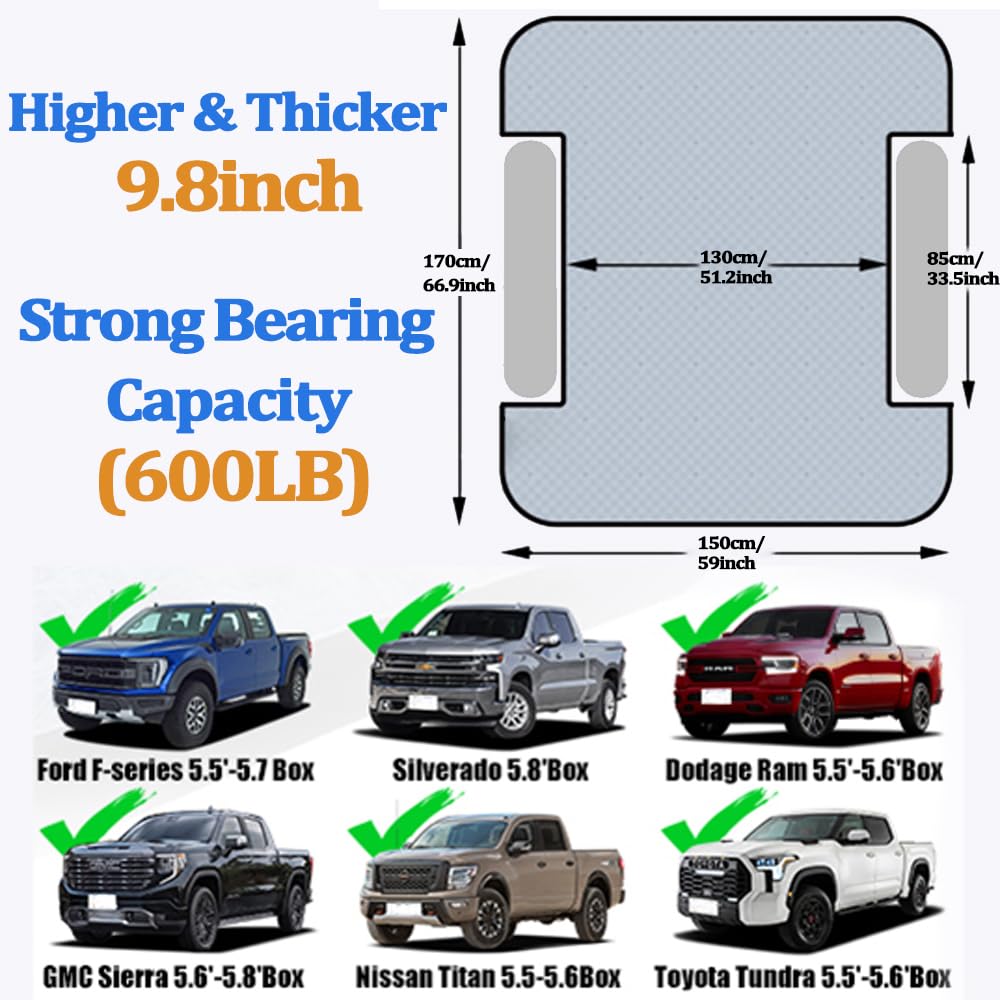 Truck Bed Air Mattress – Grey