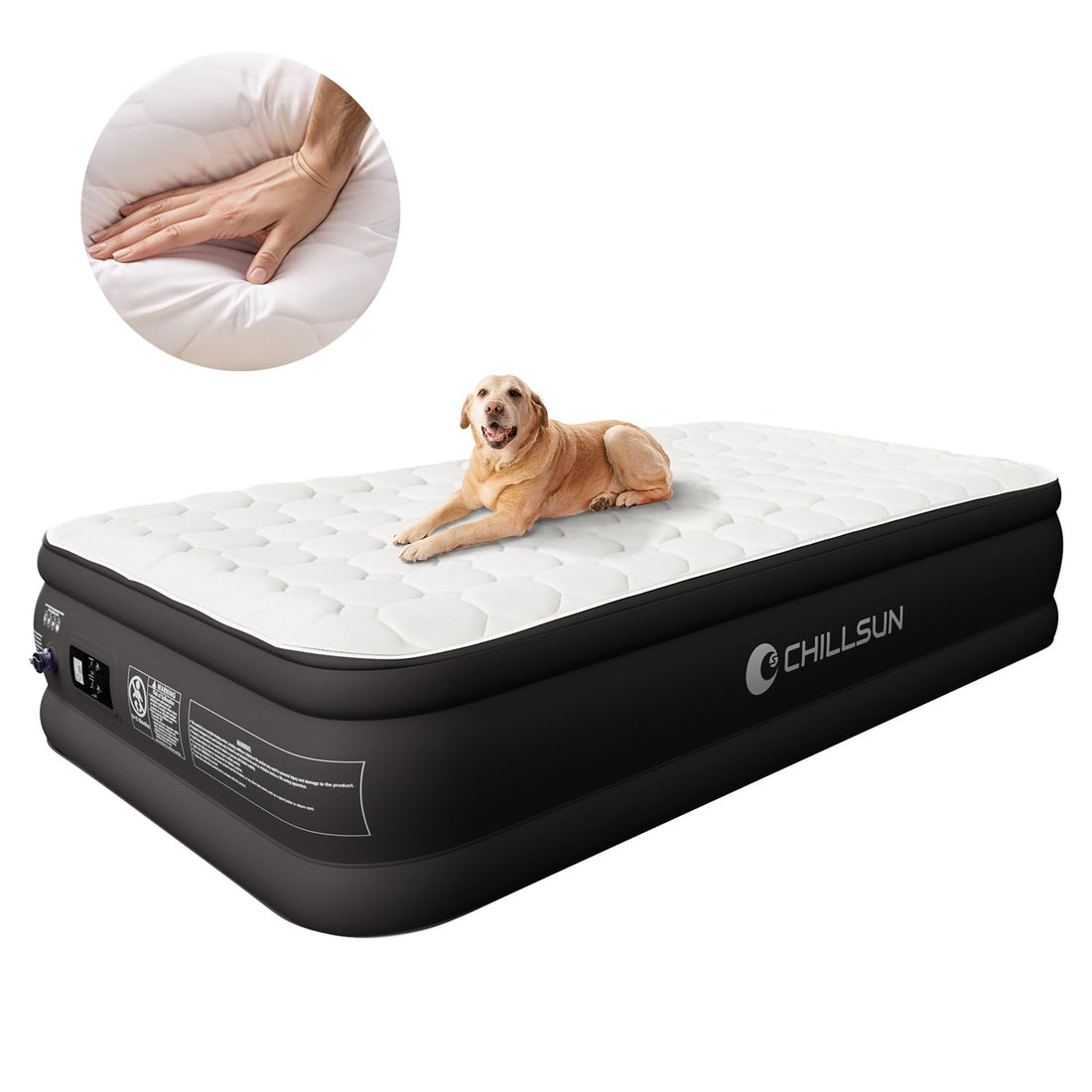 CHILLSUN Queen Air Mattress with Pump