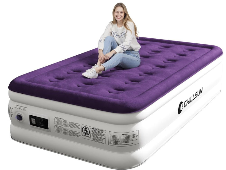 CHILLSUN Queen Air Mattress with Pump