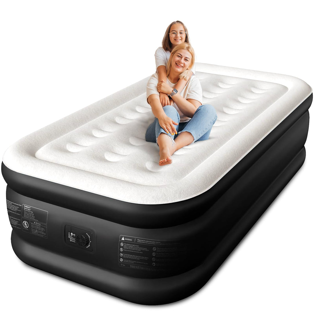 Queen Air Mattress with Built-In Pump – 18” Raised