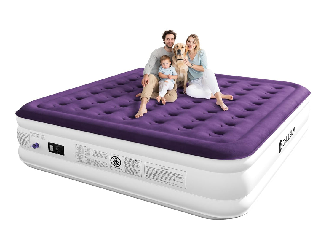 CHILLSUN Queen Air Mattress with Pump
