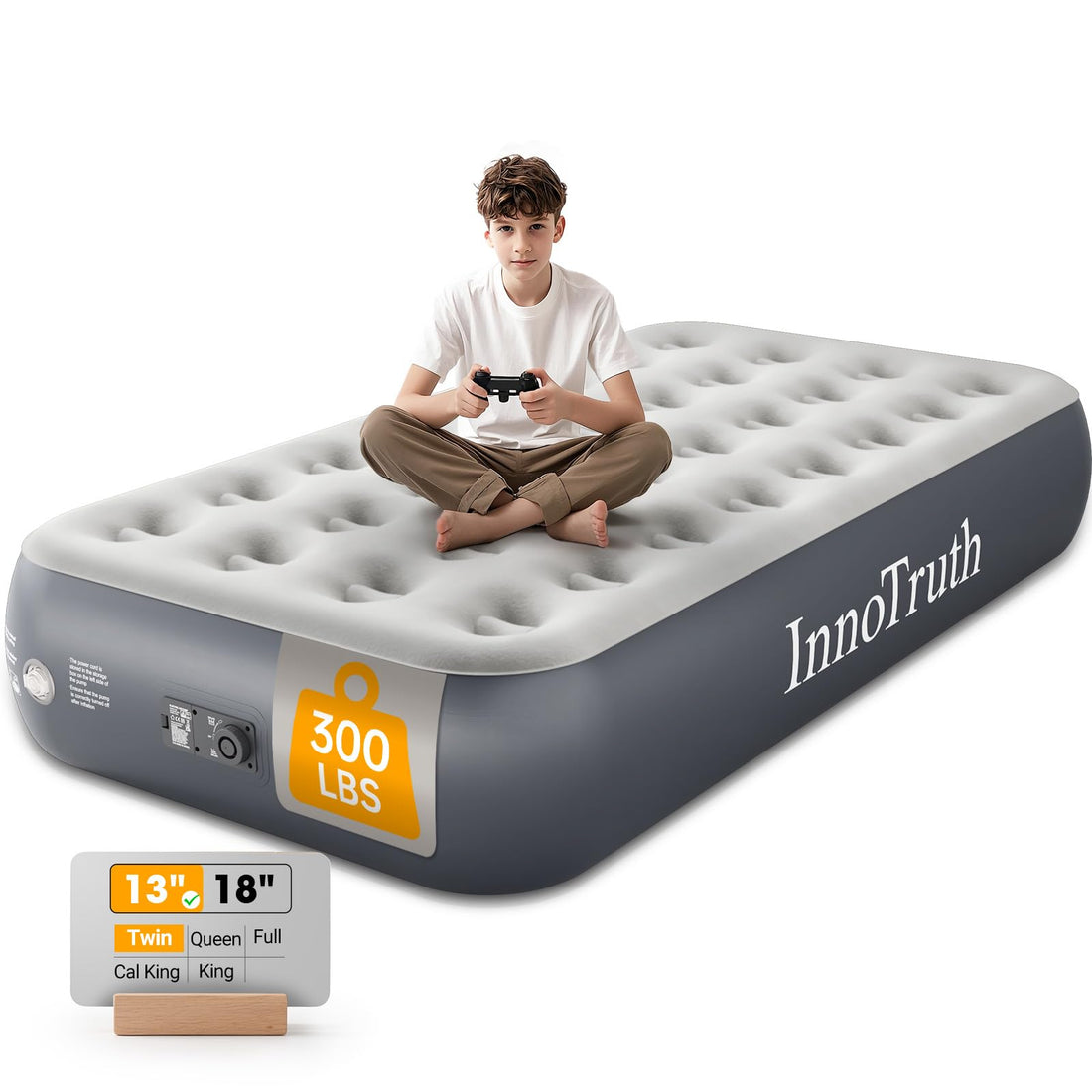 InnoTruth Queen Air Mattress with Built-In Pump