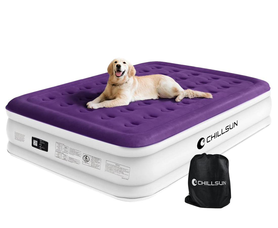 CHILLSUN Queen Air Mattress with Pump