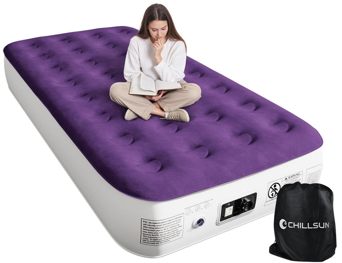 CHILLSUN Queen Air Mattress with Pump