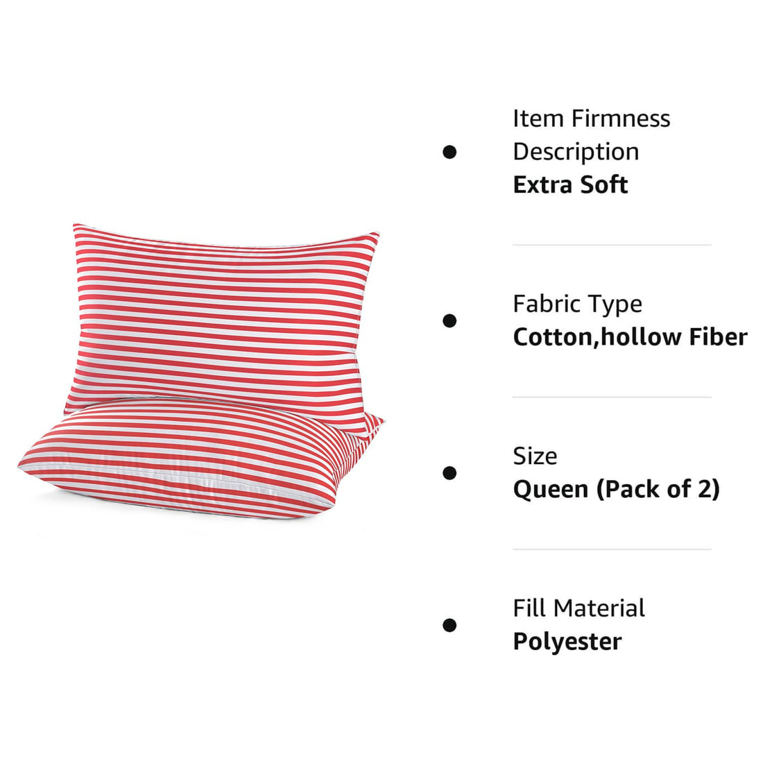 EIUE Hotel Collection Queen Pillows – Set of 2