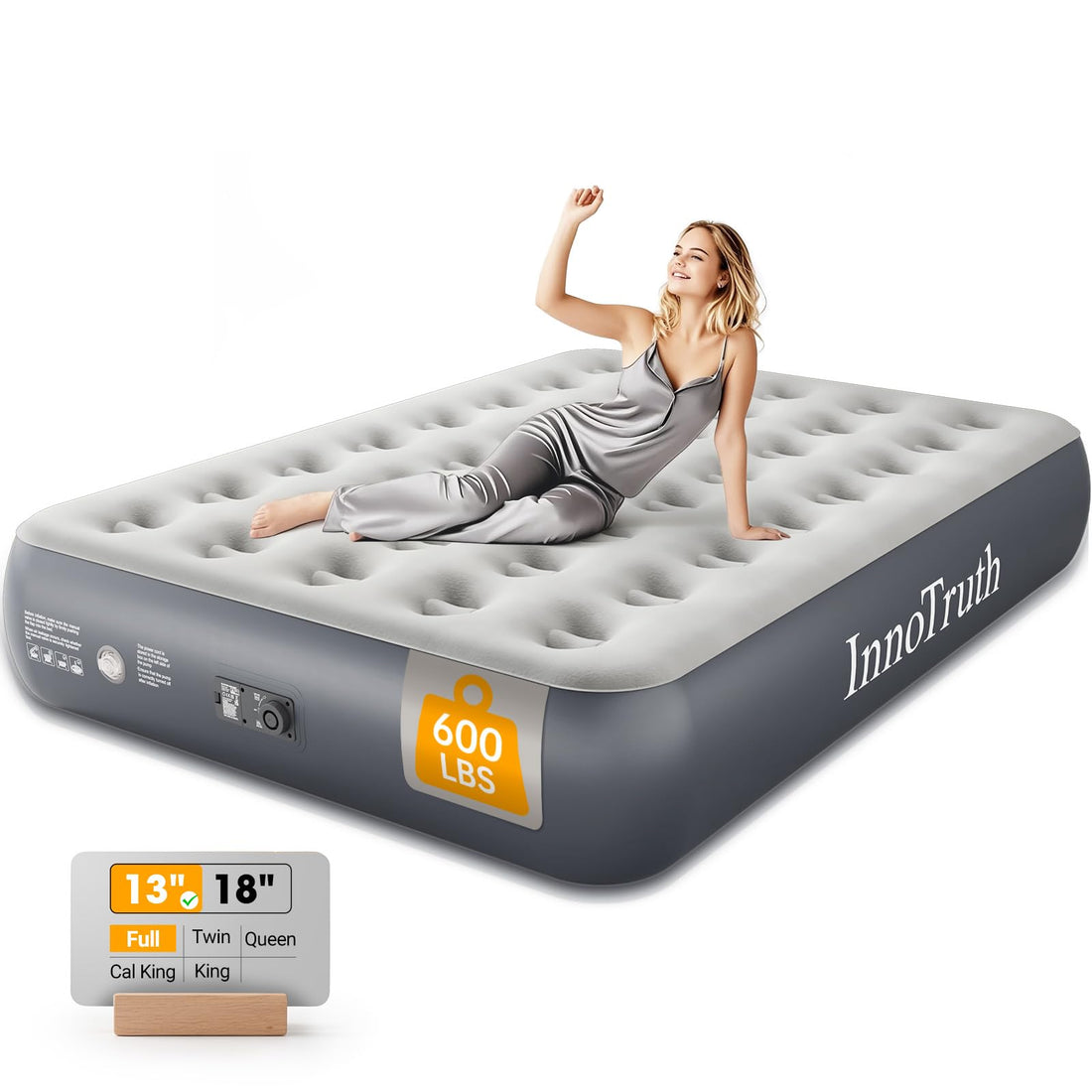 InnoTruth Queen Air Mattress with Built-In Pump