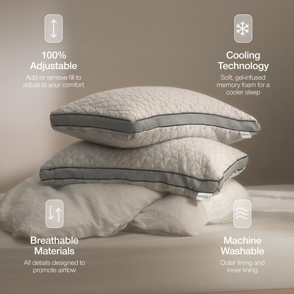Coop Home Goods Eden Adjustable Pillow – King