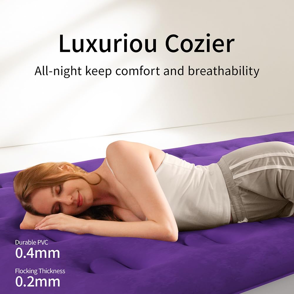 CHILLSUN Queen Air Mattress with Pump