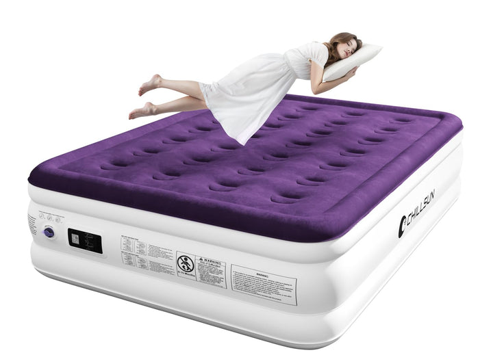 CHILLSUN Queen Air Mattress with Pump