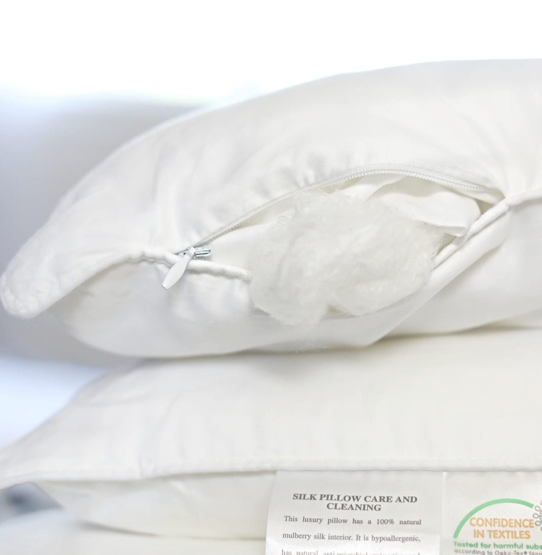 Pair of Luxury Silk Pillows – King