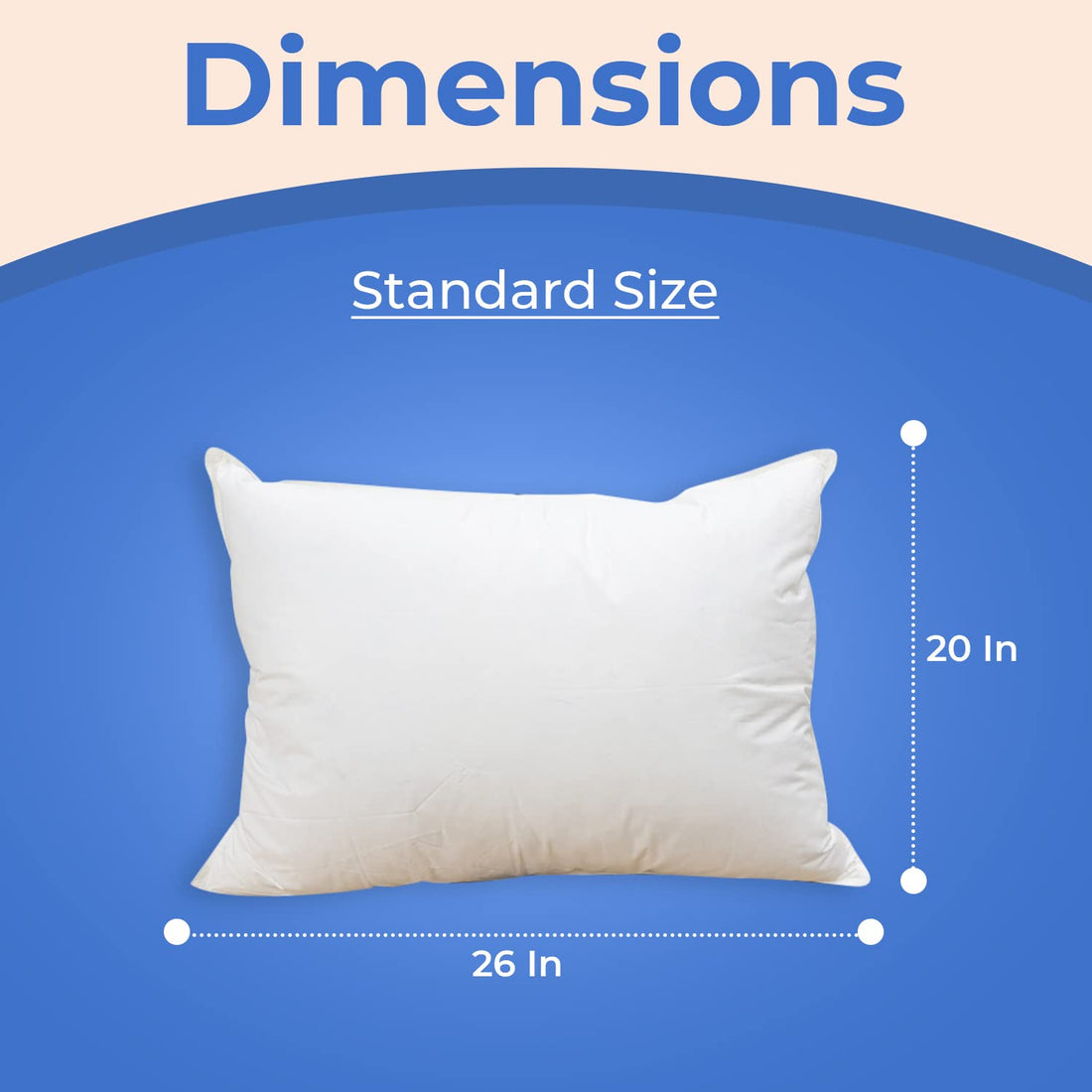Firm Goose Down Pillows – Queen (Set of 2)