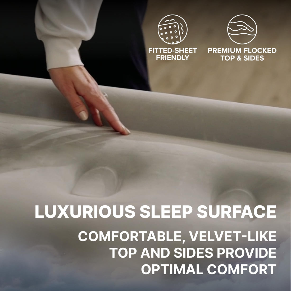 SLEEPLUX Dream Queen Air Mattress with Dual Pump