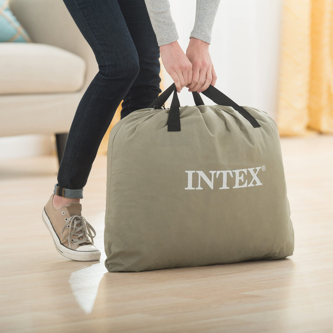 Intex Twin Air Mattress with Built-In Pump