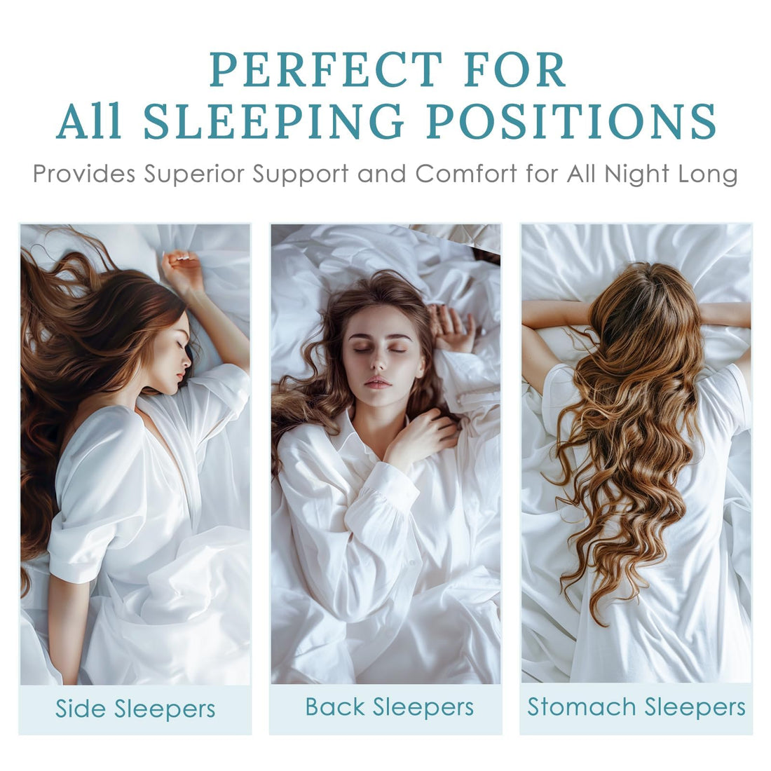 HUXMEYSON Standard Bed Pillows – Set of 4