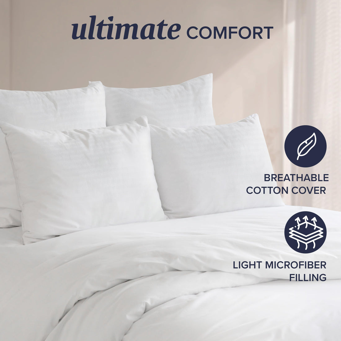 Beckham Hotel Collection King Pillows – Set of 2