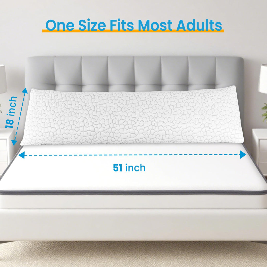 QUTOOL Queen Cooling Memory Foam Pillows – Set of 2