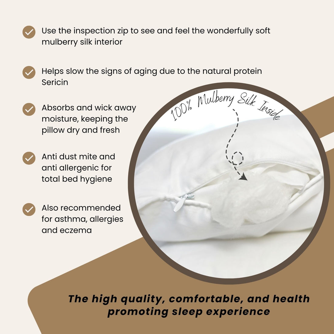 Pair of Luxury Silk Pillows – King