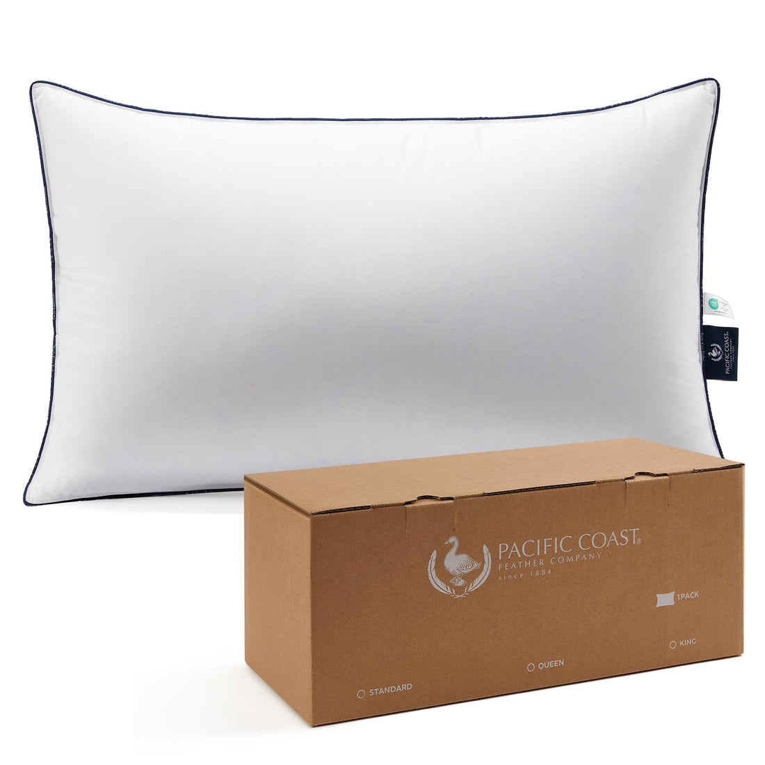 Pacific Coast Goose Down Pillow – Standard