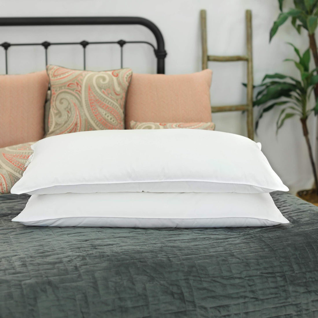 Pair of Luxury Silk Pillows – King