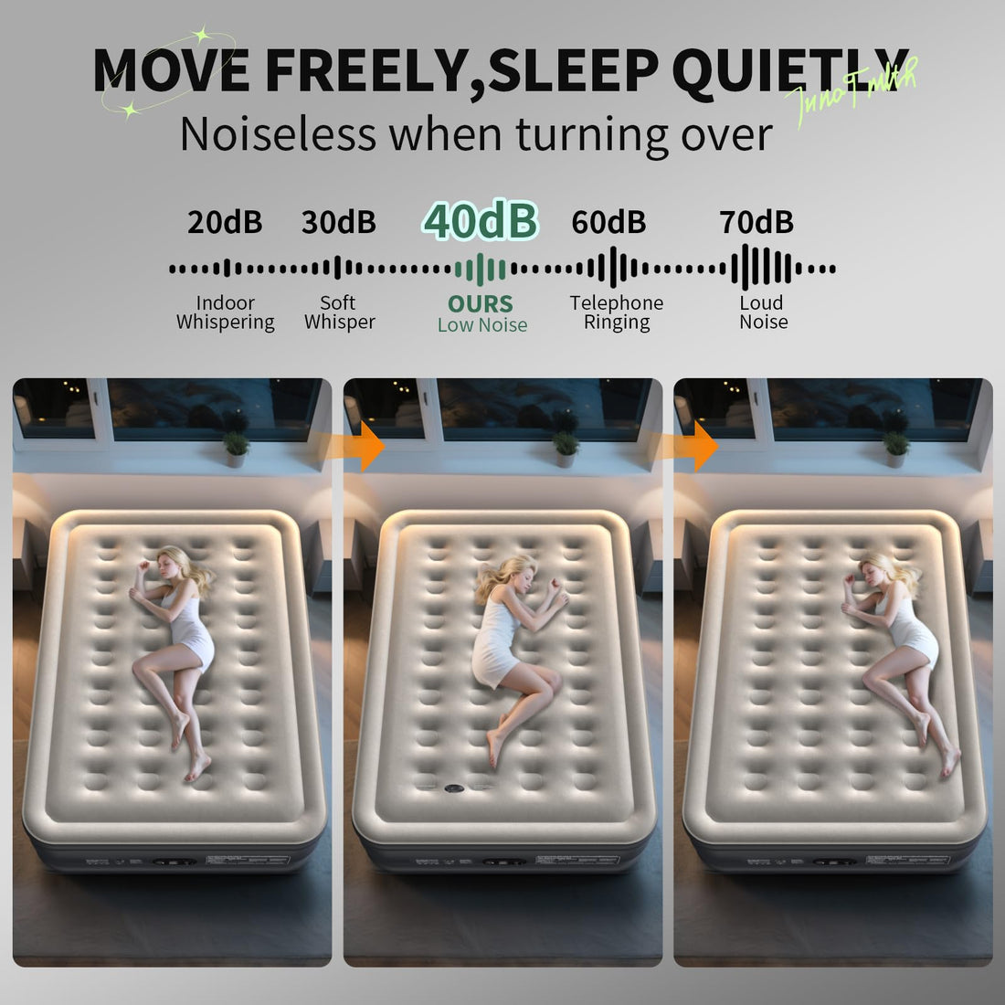 InnoTruth Queen Air Mattress with Built-In Pump