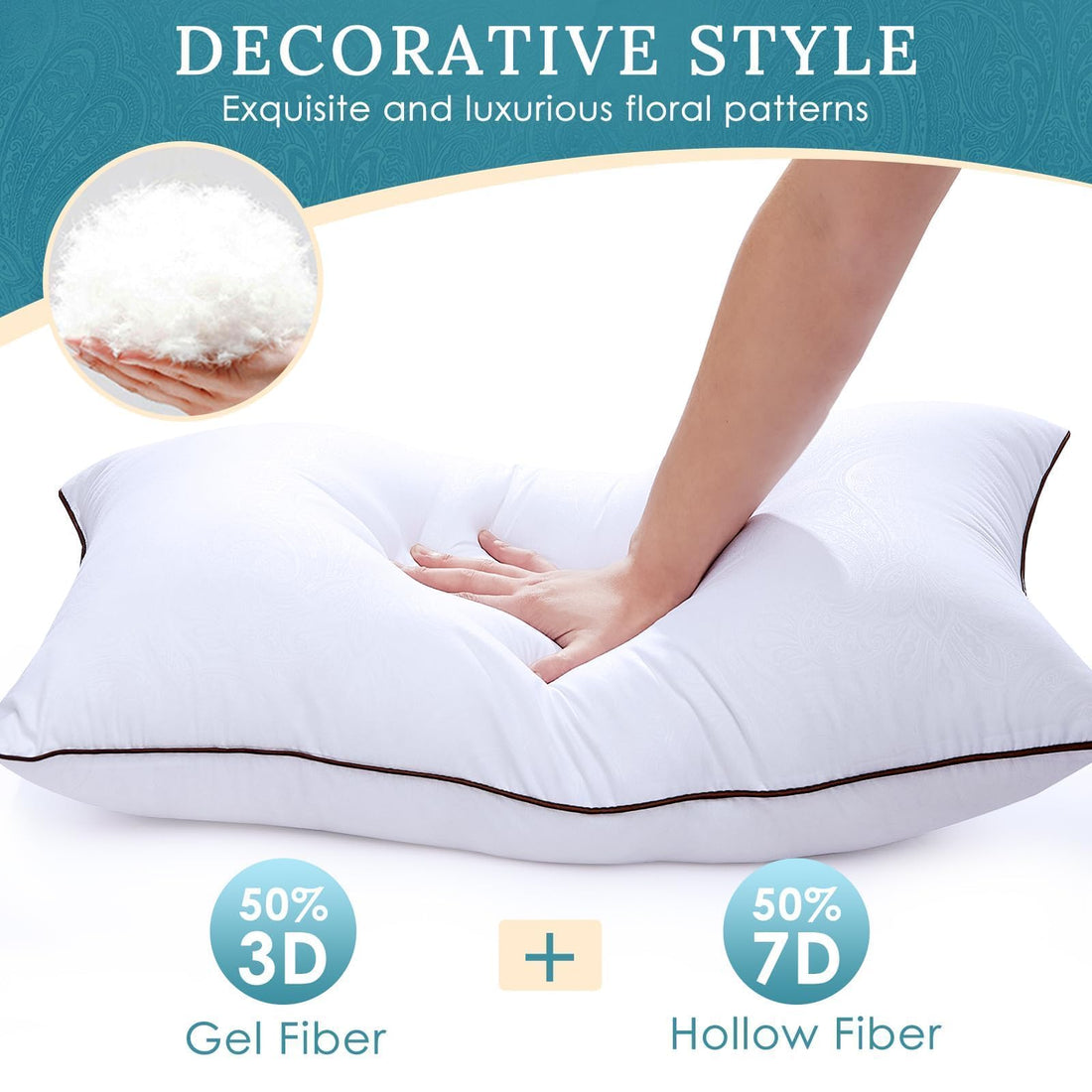 HUXMEYSON Standard Bed Pillows – Set of 4