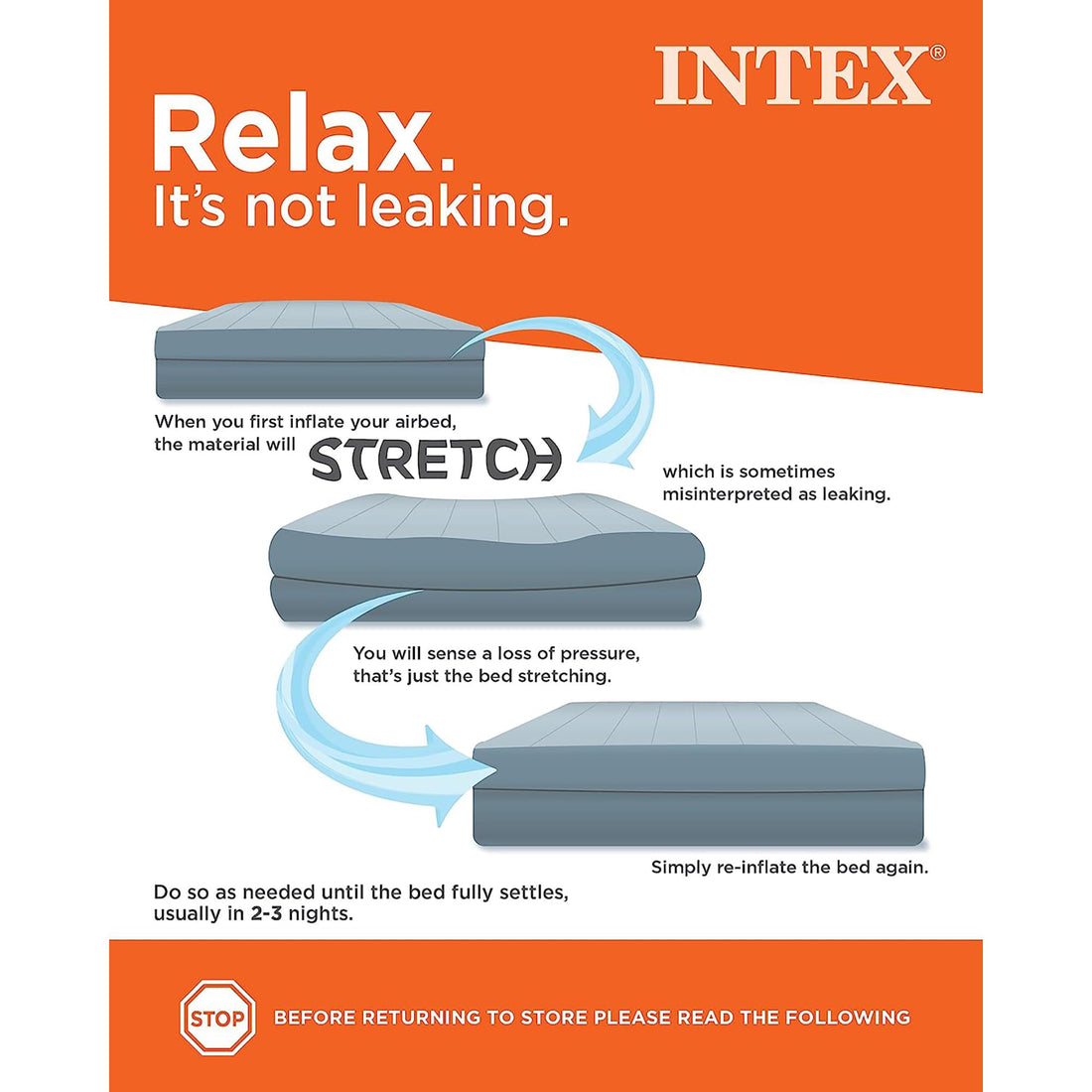 Intex Dura-Beam Twin Air Mattress