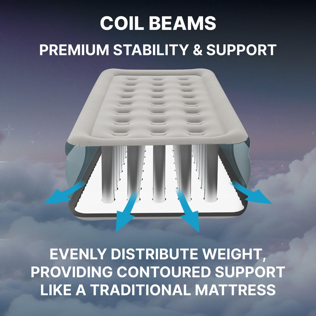 SLEEPLUX Dream Queen Air Mattress with Dual Pump