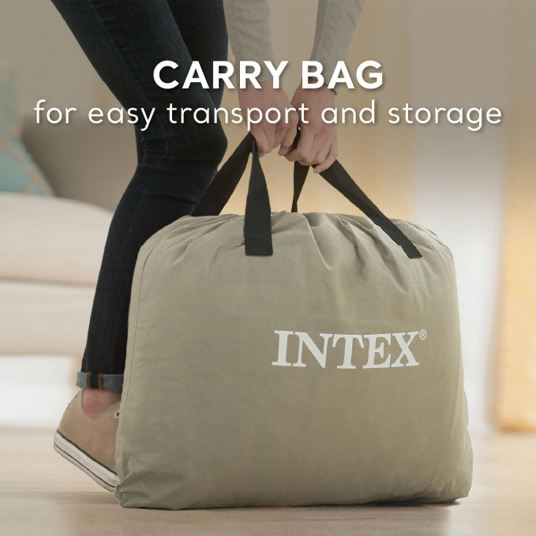 Intex Twin Air Mattress with Built-In Pump