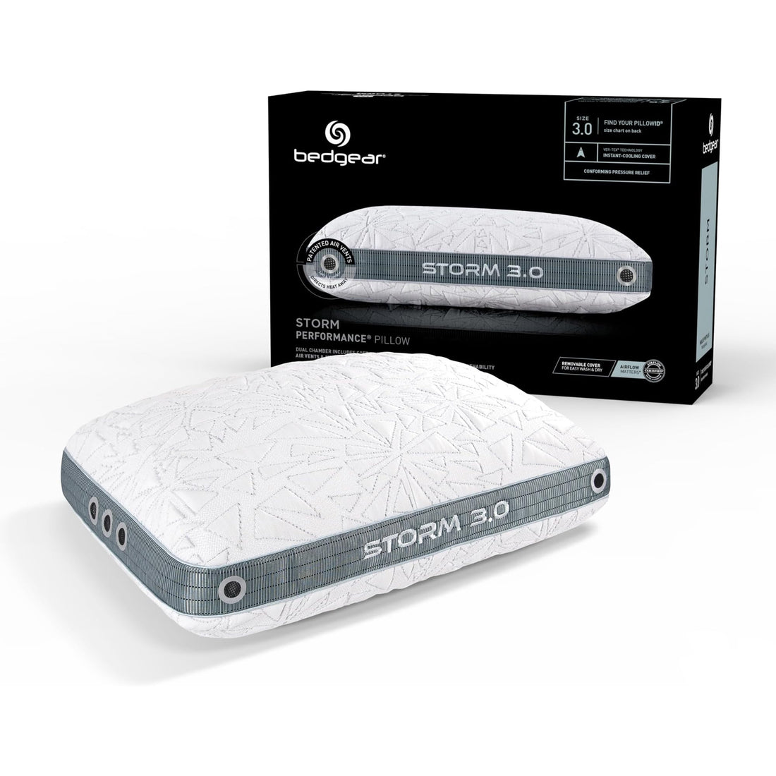 Bedgear Storm Performance Cooling Pillow – Medium
