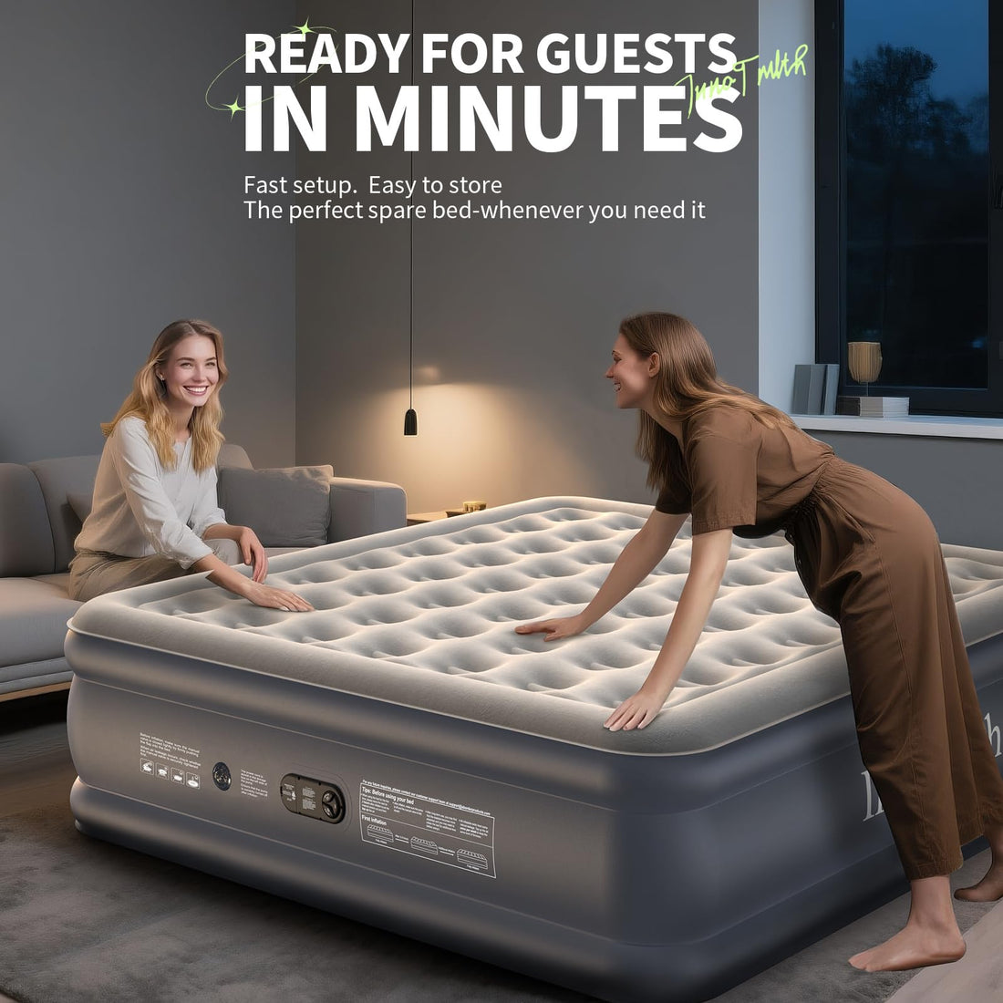 InnoTruth Queen Air Mattress with Built-In Pump