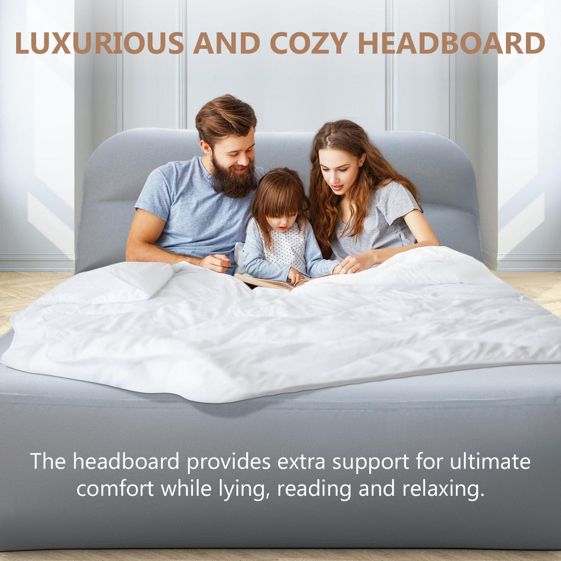 Queen Air Mattress with Wireless Pump