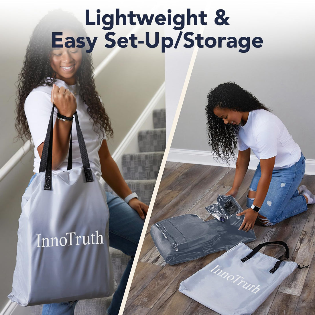 InnoTruth Queen Air Mattress with Built-In Pump