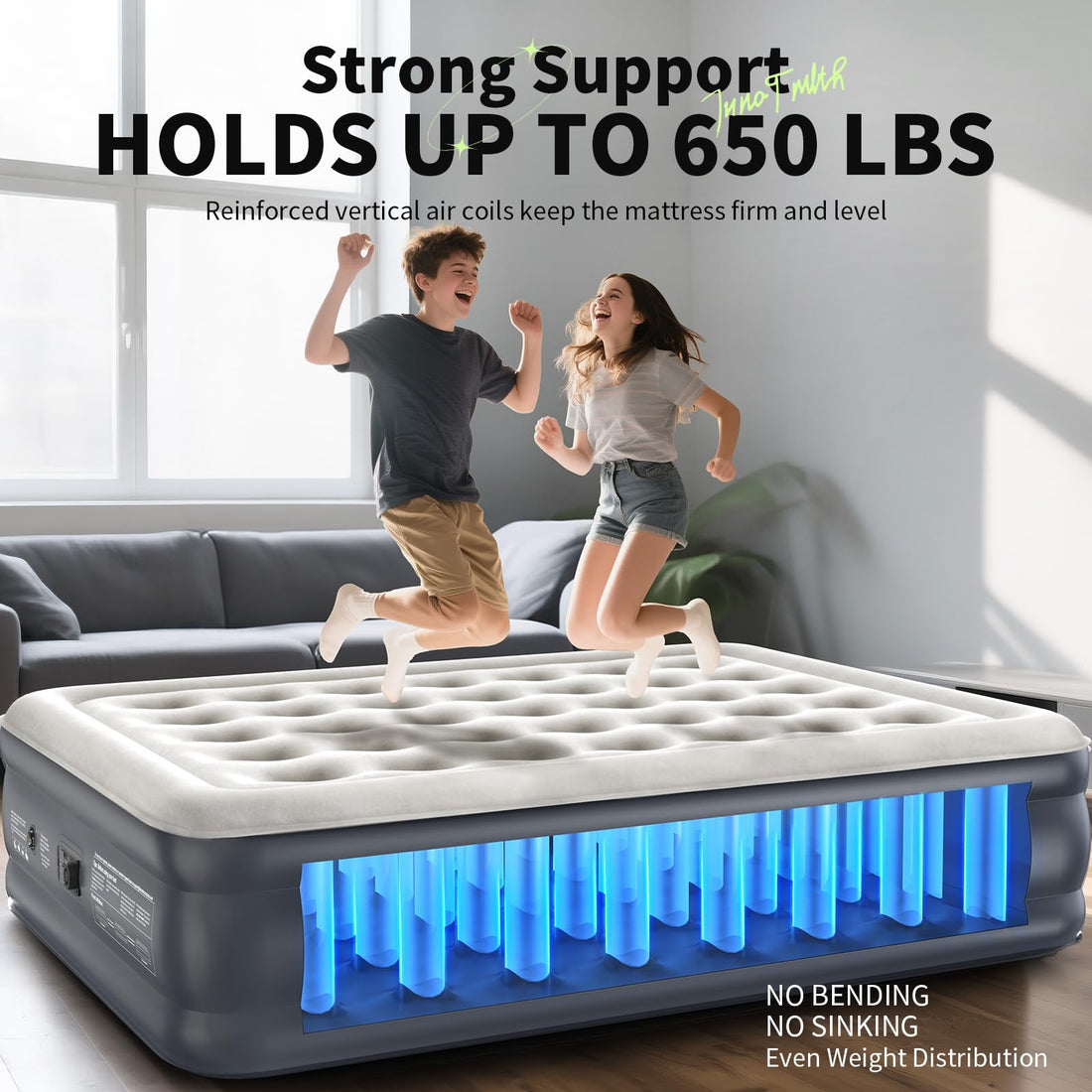 InnoTruth Queen Air Mattress with Built-In Pump