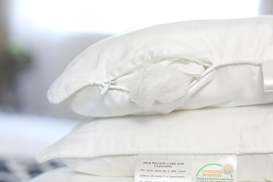 Pair of Luxury Silk Pillows – King