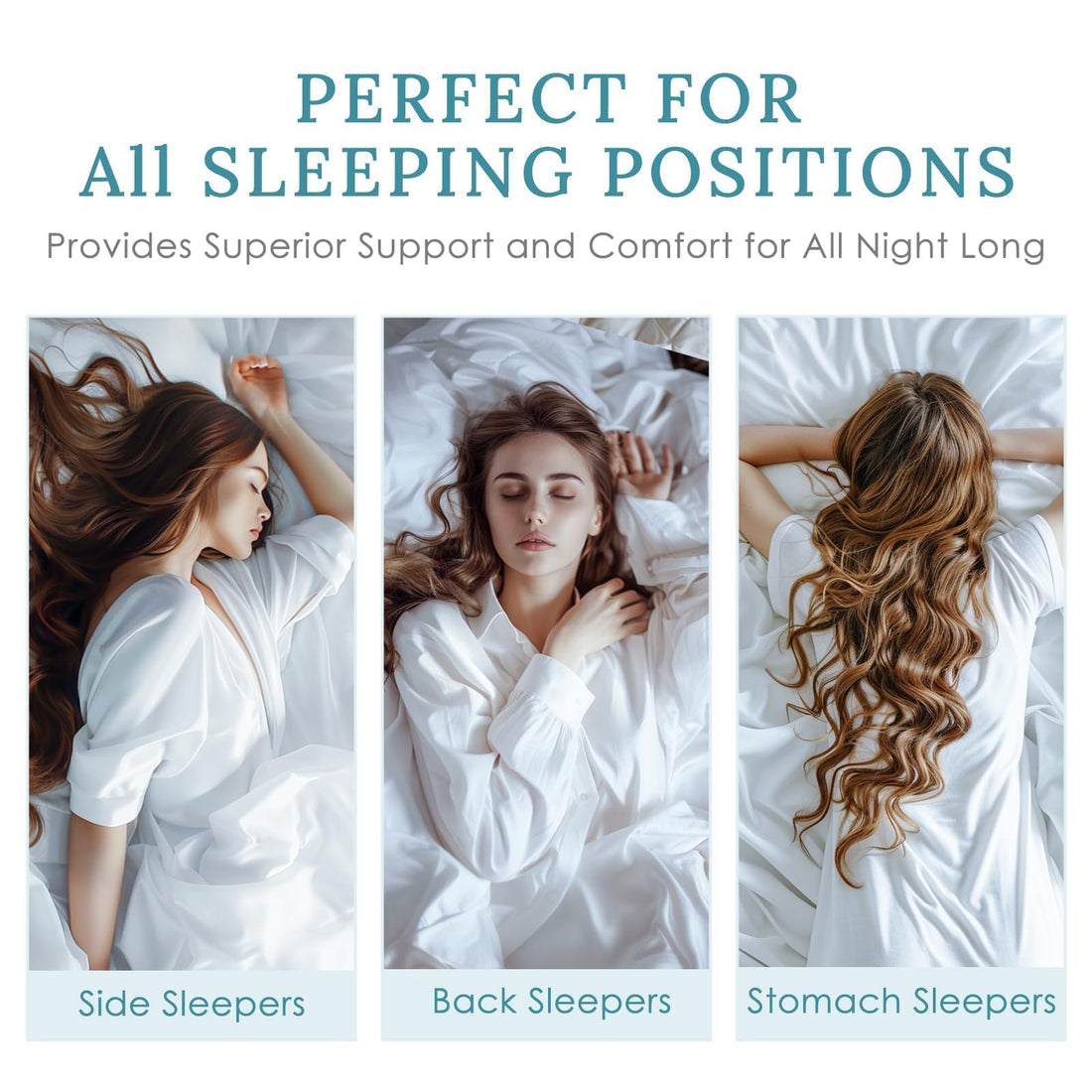 HUXMEYSON Standard Bed Pillows – Set of 4