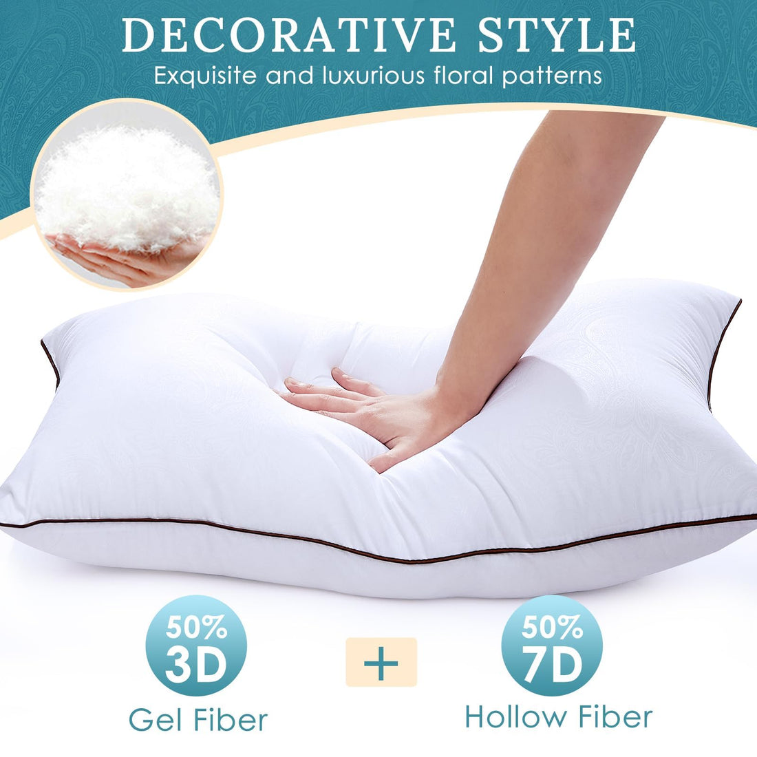 HUXMEYSON Standard Bed Pillows – Set of 4