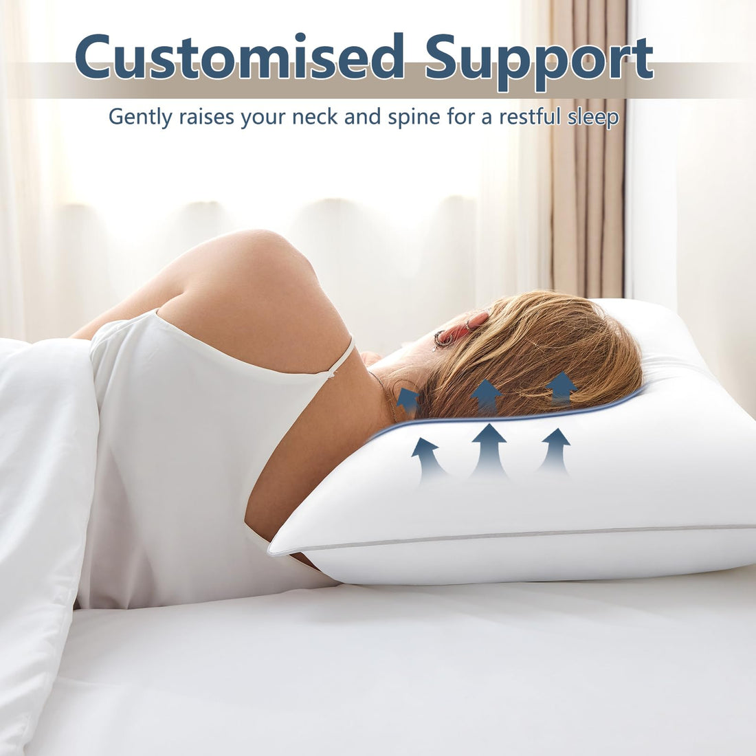 CozyLux Queen Bed Pillows – Set of 2