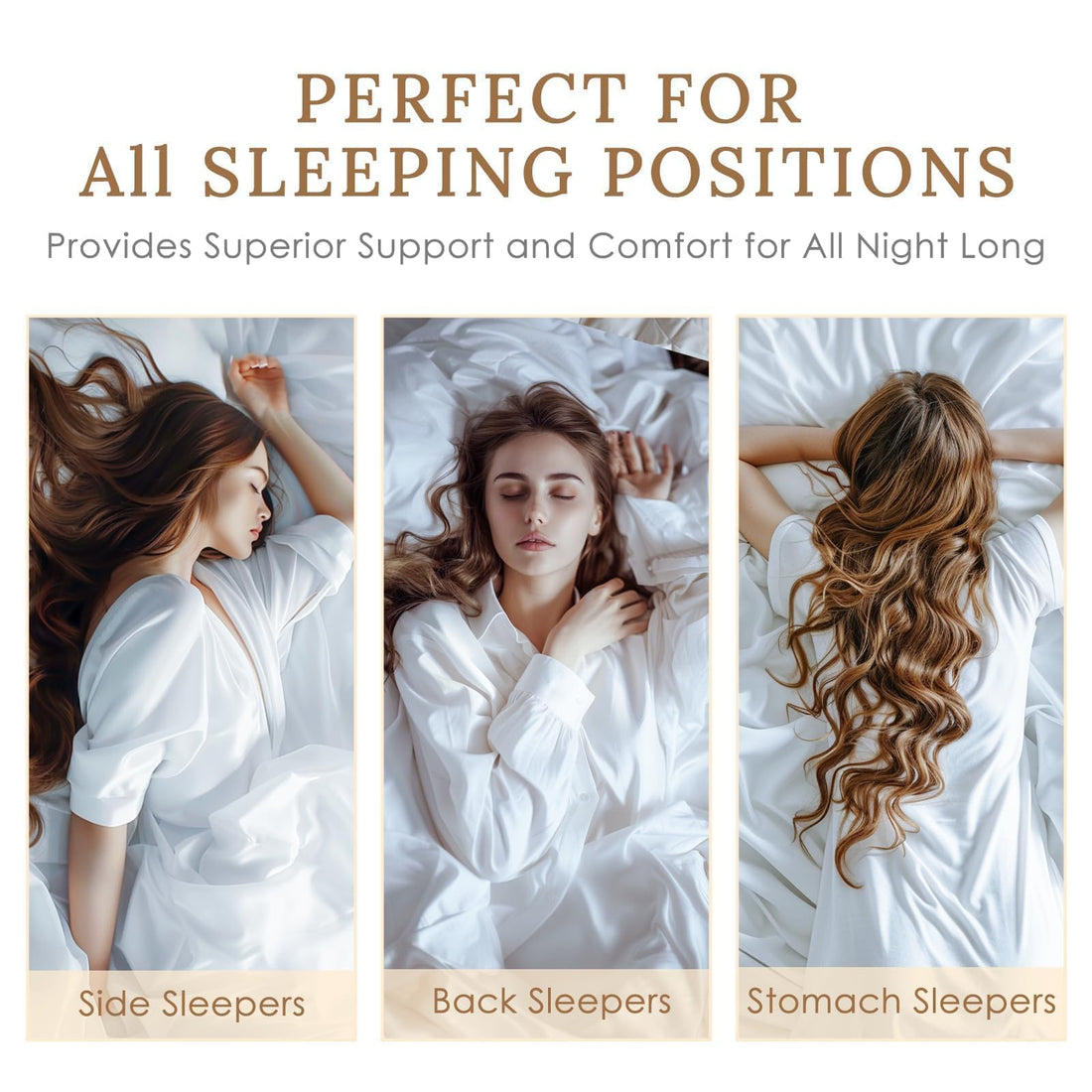 HUXMEYSON Standard Bed Pillows – Set of 4