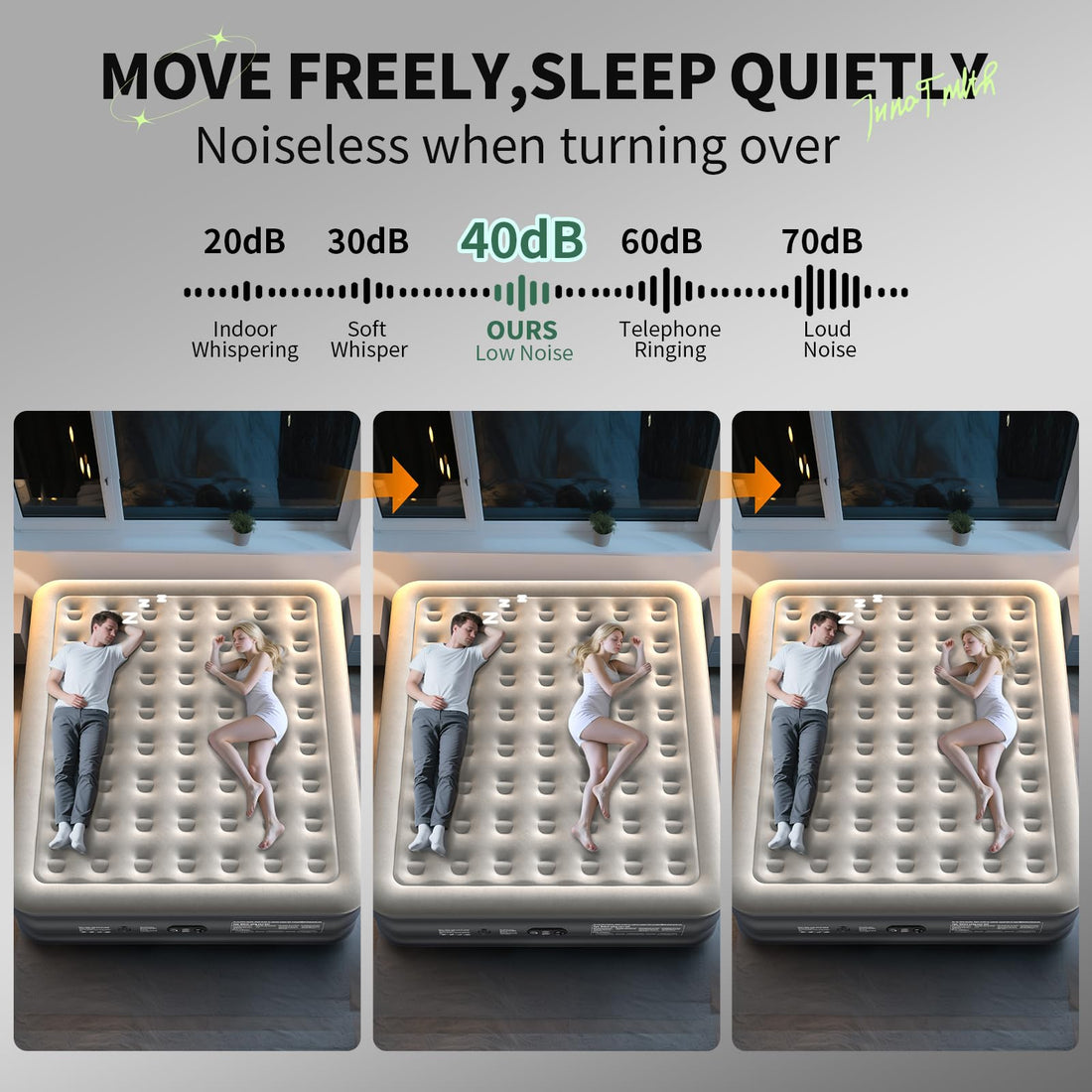 InnoTruth Queen Air Mattress with Built-In Pump