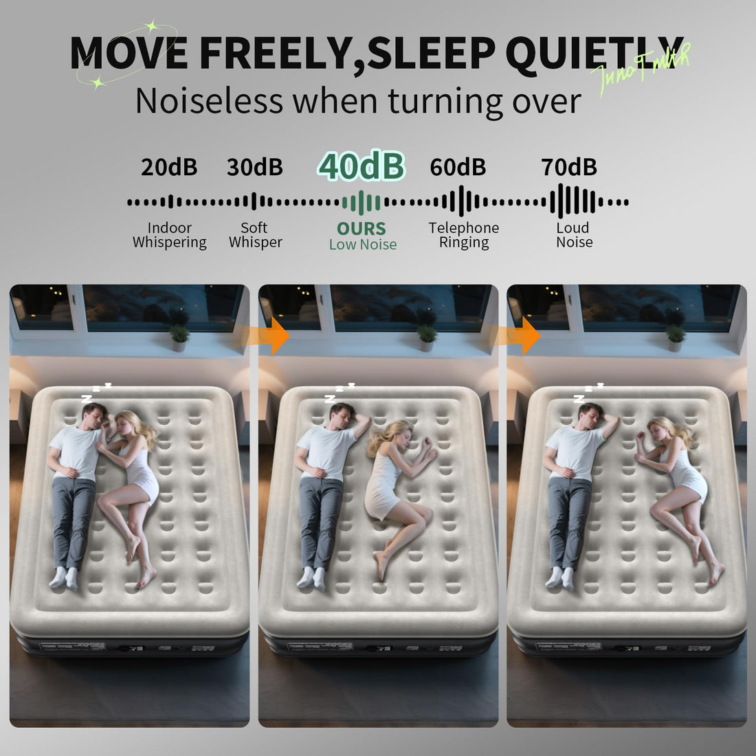 InnoTruth Queen Air Mattress with Built-In Pump
