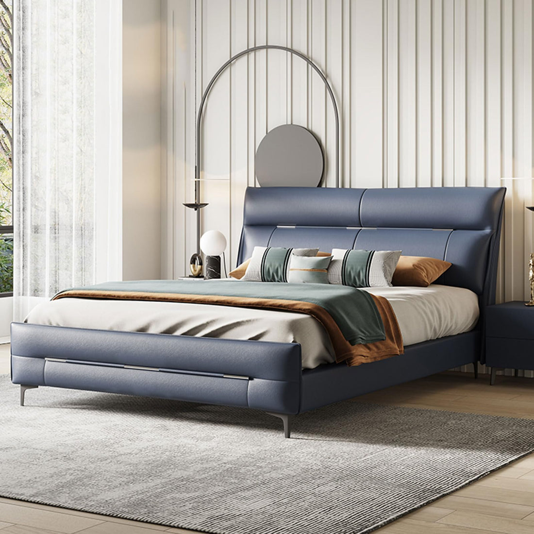 Queen Size Wooden Platform Bed Frame